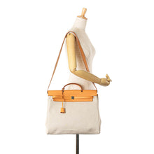 Hermes | Pre-Owned Toile Herbag MM | Brown/Beige