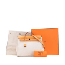 Hermes | Pre-Owned Toile Herbag MM | Brown/Beige