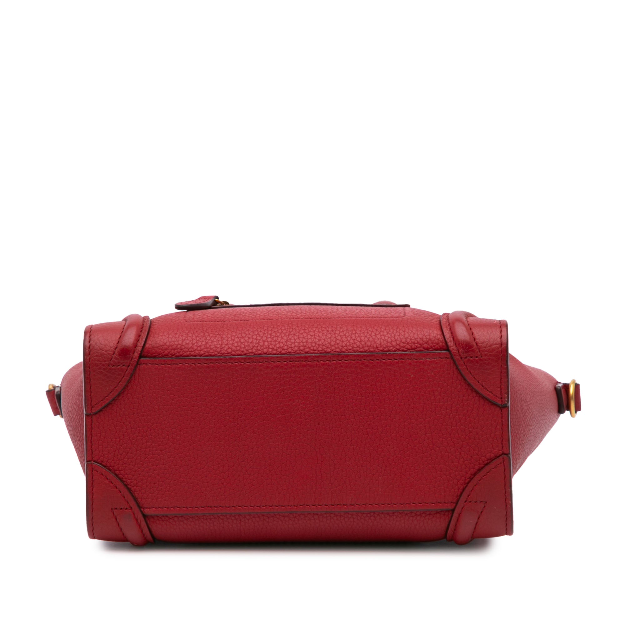 Celine | Pre-Owned Nano Leather Luggage Tote | Red