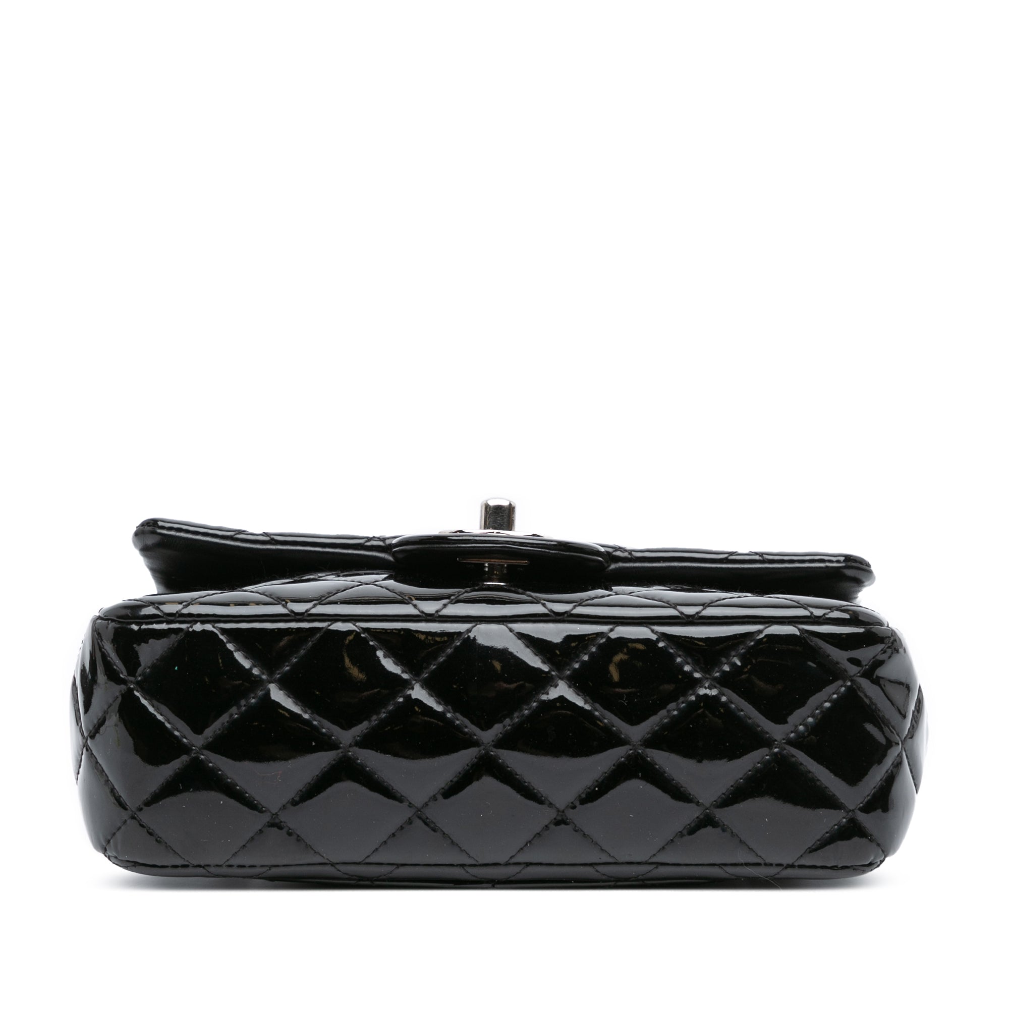 Chanel | Pre-Owned Mini Rectangular Classic Patent Single Flap | Black