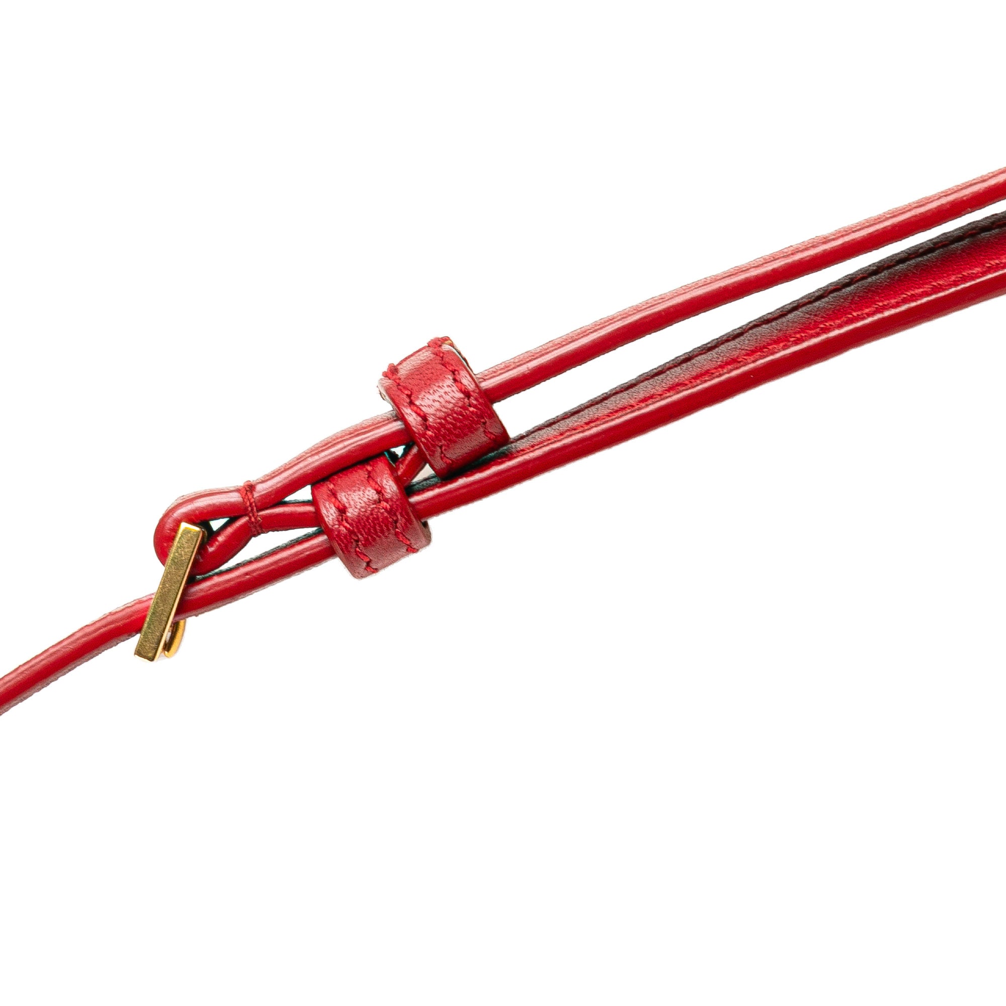 Saint Laurent | Pre-Owned Toy Lambskin Vicky Crossbody | Red