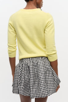 Yellow Check Cardigan | Pear Sorbet