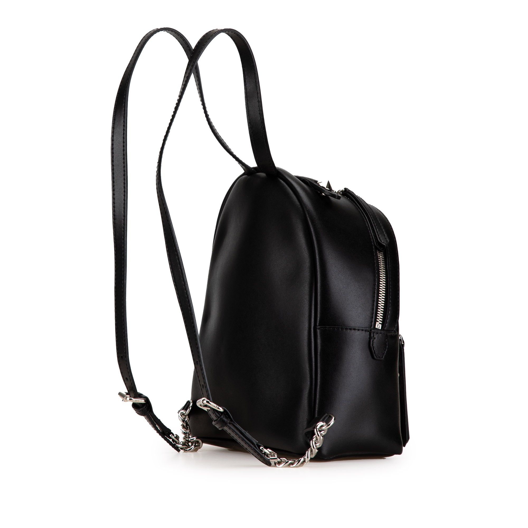 Fendi | Pre-Owned Mini By The Way Leather Ribbon Pearl Backpack | Black