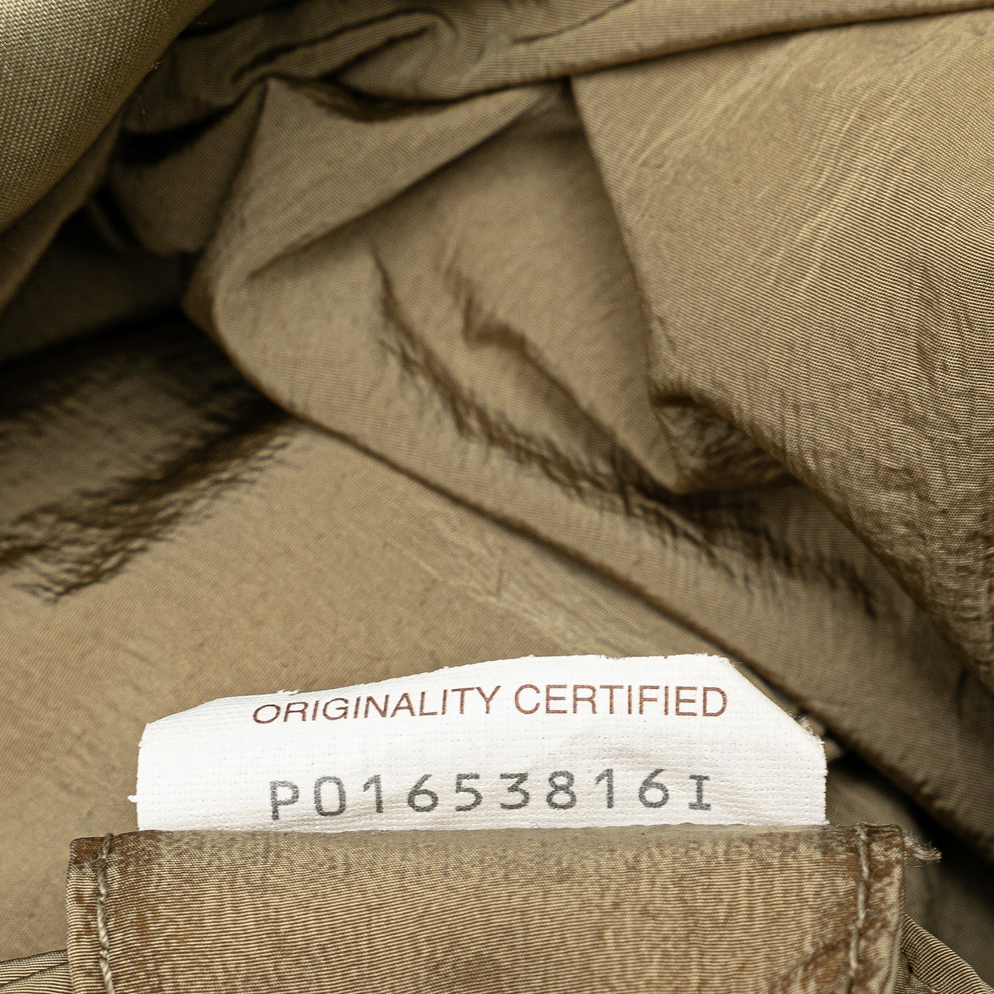 Bottega Veneta | Pre-Owned Satin Crossbody | Brown/Khaki