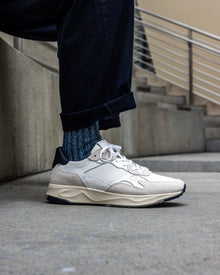 Womens | Zuma | White Leather Navy