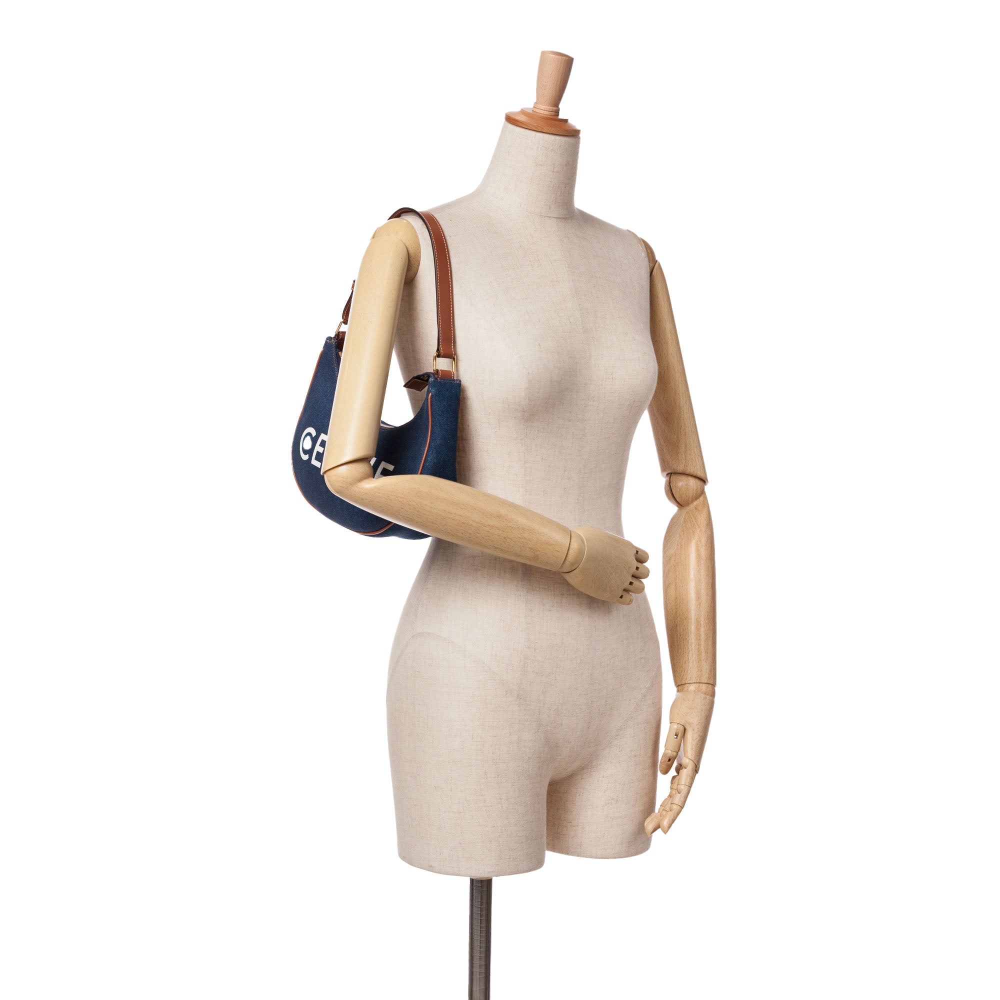 Celine | Pre-Owned Denim Ava Shoulder Bag | Blue