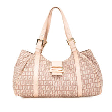 Fendi | Pre-Owned Zucchino Canvas Shoulder Bag | Pink/Light Pink