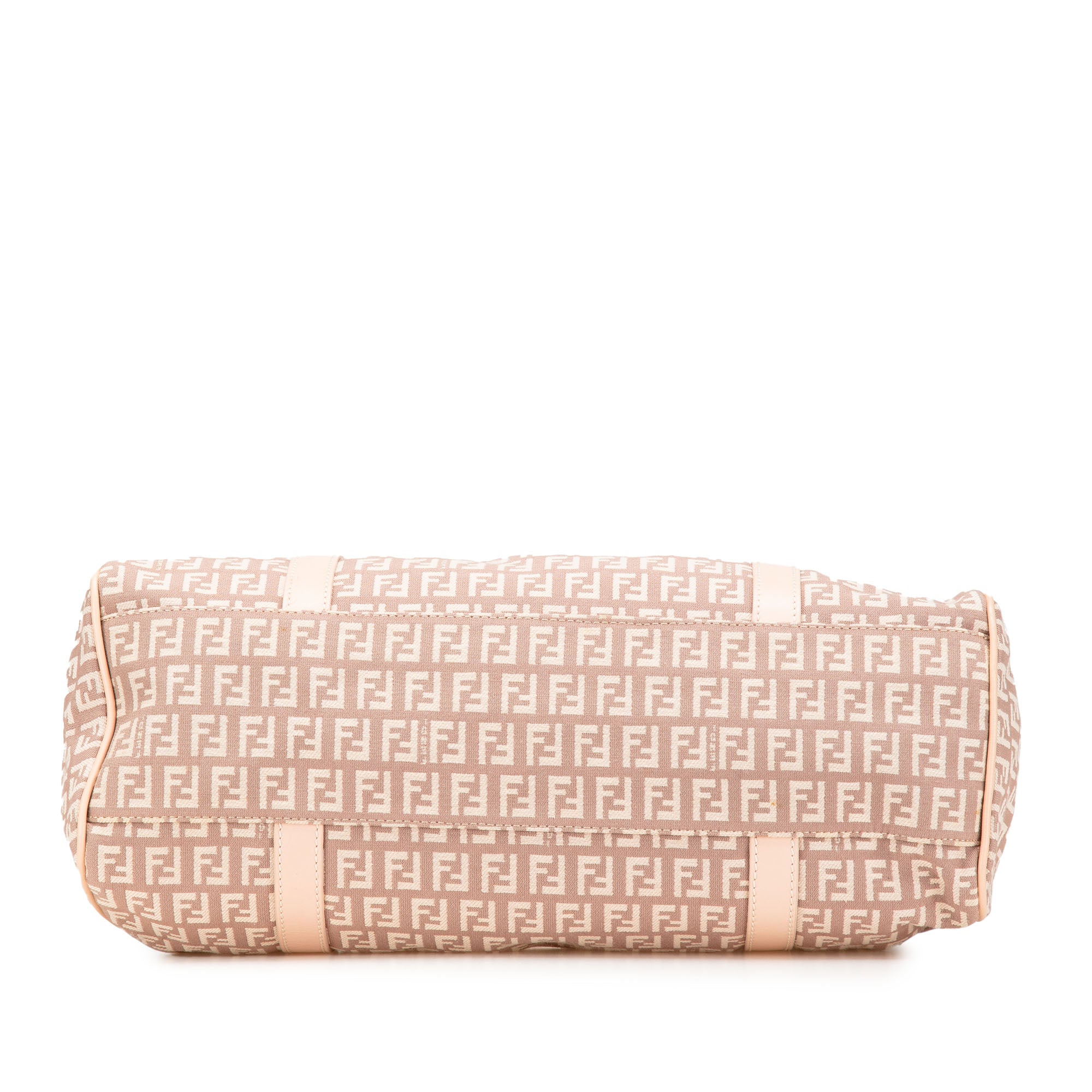 Fendi | Pre-Owned Zucchino Canvas Shoulder Bag | Pink/Light Pink