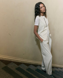 Summer | Yan Wide Barrel-Leg Pant in Size Small
