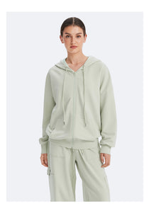 Zip Up Hoodie with Pockets | Fresh Mint Green