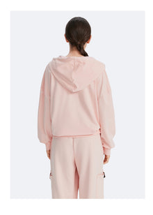 Zip Up Hoodie with Pockets | Marshmallow Pink