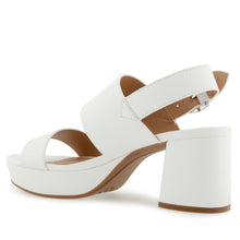Camilia Sandal Platform | Bright White Faux Soft Nappa