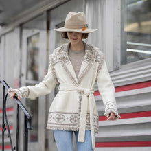 Hacienda Cardigan | Ivory / Taupe