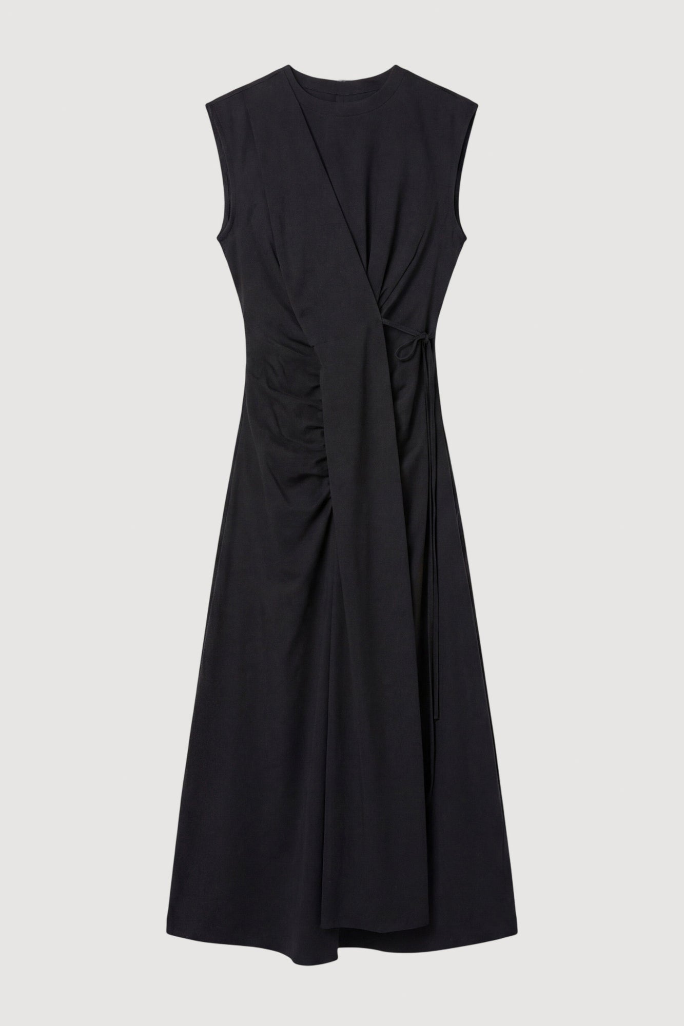 Diana | Agnes Twist-Drape Jersey Dress in Size Small - Flat