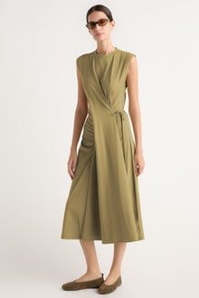 Karolina | Agnes Twist-Drape Jersey Dress in Size Extra Small