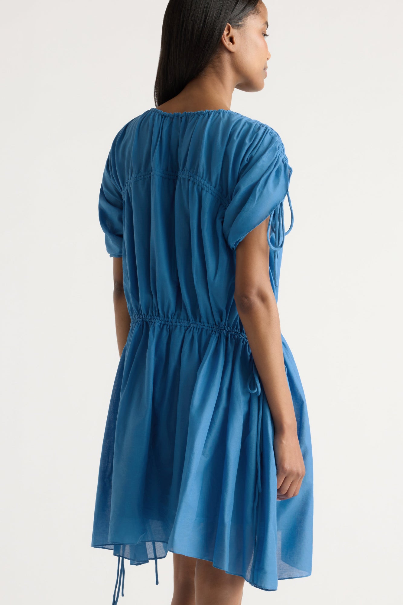 Isilda | Akemi Tie-Shoulder Organic Cotton Dress in Size Extra Small