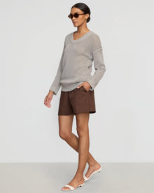 Vanessa | Archana Open Knit U-Neck Sweater in Size Small