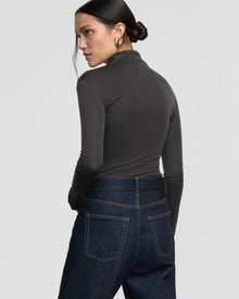 Charlotte | Aubree Front-Twist Tencel-Wool Tee in Size Small
