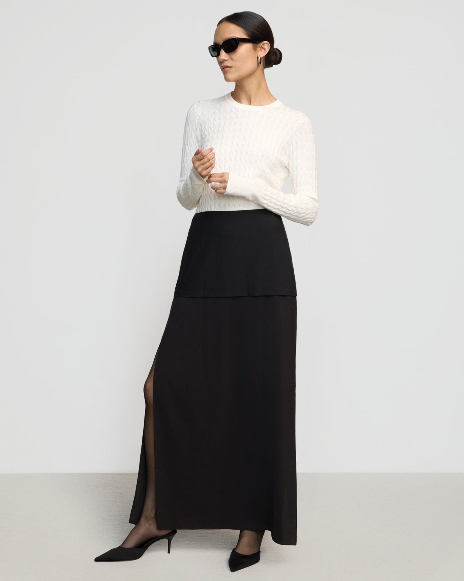 Charlotte | Augusta Tiered Maxi Skirt in Size Extra Small