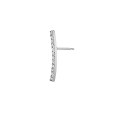 Archival Path Earring Vermeil White Gold Single Pair