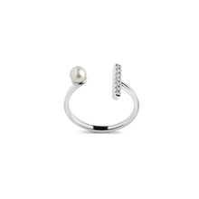 Archival Open Pearl Ring Vermeil White Gold First