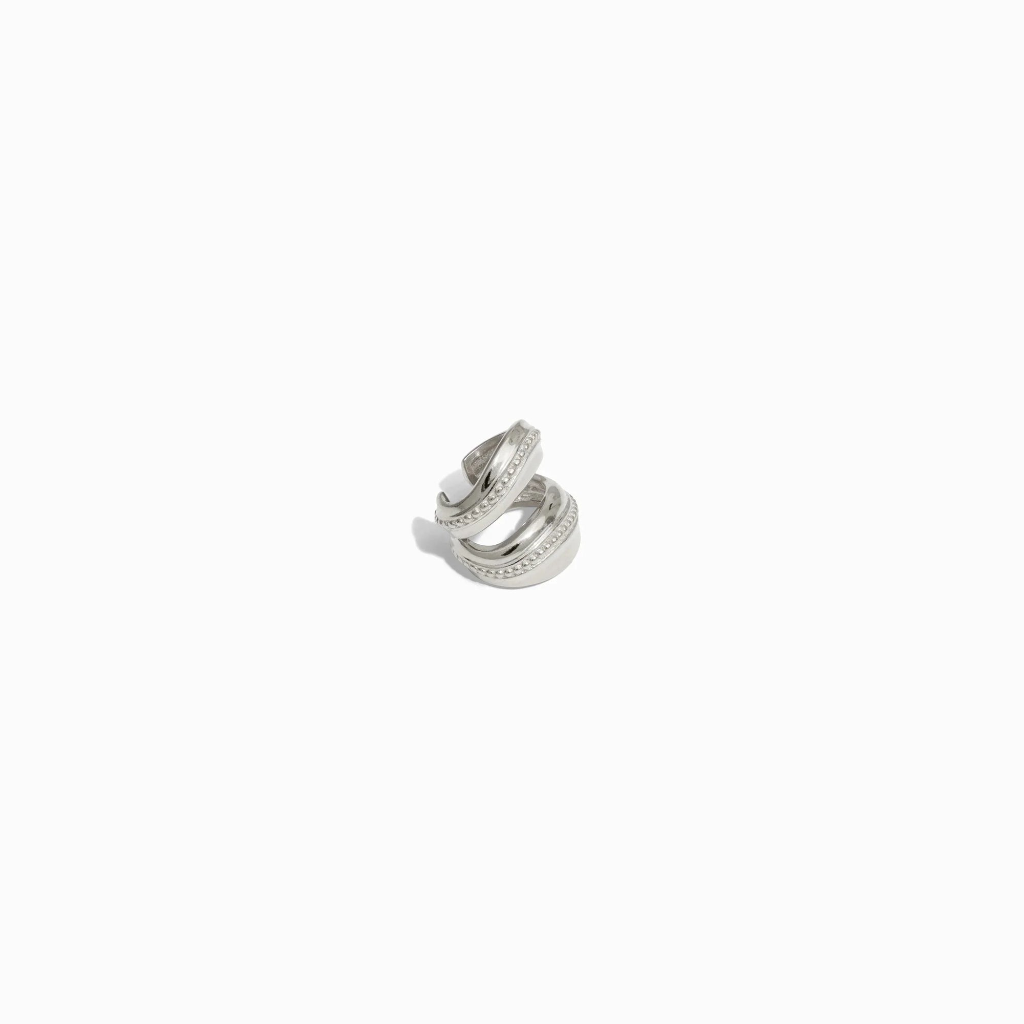 Awe Inspired Earrings Sterling Silver Earth Goddess Ear Cuff