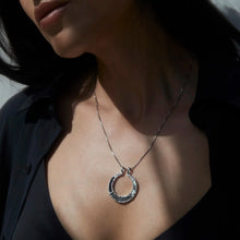 Awe Inspired Pendants Sterling Silver Black Mother of Pearl Goddess Halo