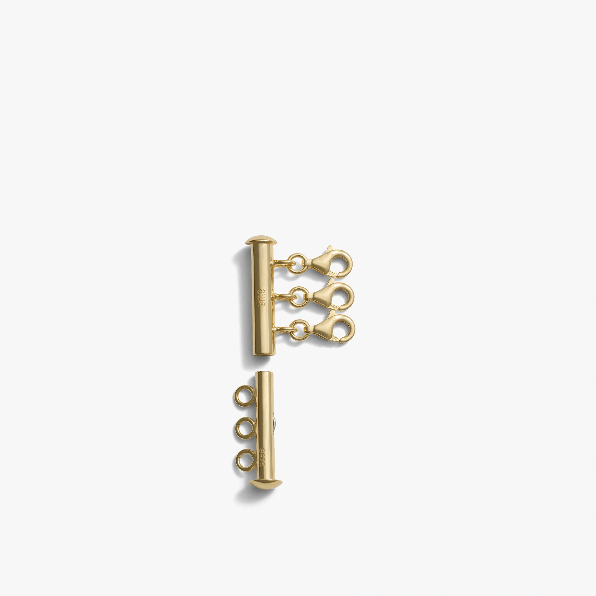 Awe Inspired Tools 14K Yellow Gold Vermeil Three Necklace Layering Tool