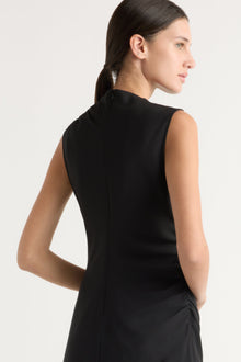 Karolina | Ayelet Gathered-Neck Dress in Size Extra Small