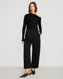 Helena | Ayra Tencel-Wool Off-Shoulder Tee in Size Small