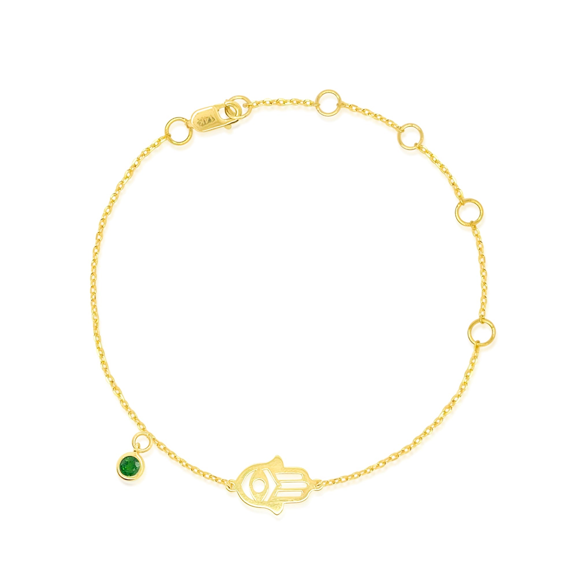 Yellow Gold Hamsa Bracelet | Yellow Gold