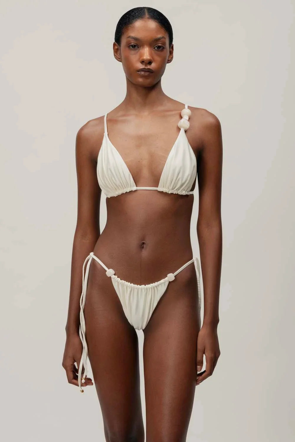 Gaia Bikini Top | Coconut Cream