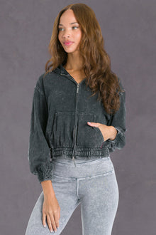 Women | Sporty HT Zip-Up Hoodie | Mineral Wash 6