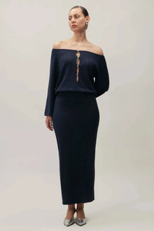Daiki Maxi Dress | Blackberry