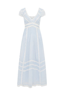 Suvi Cotton Midi Dress | Baby Bluebell