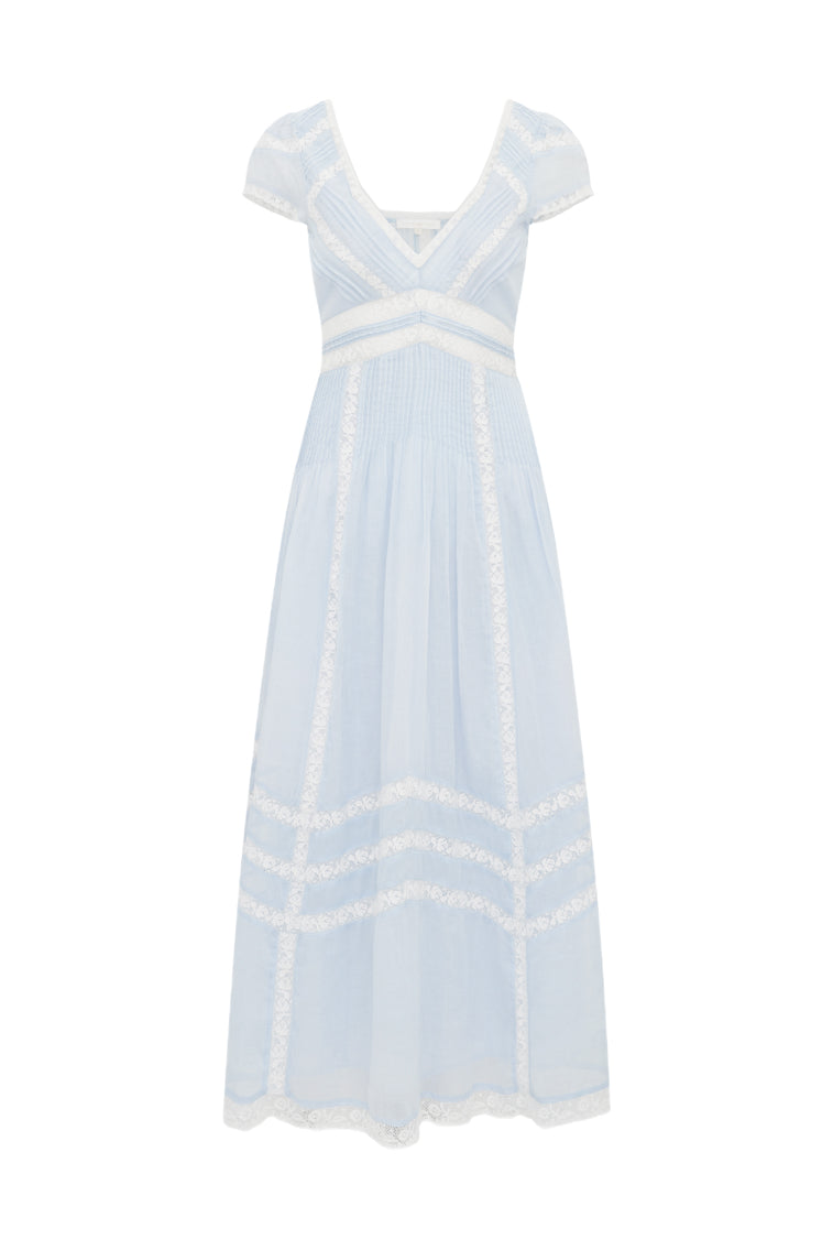 Suvi Cotton Midi Dress | Baby Bluebell