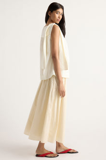 Arya | Bao Organic Cotton Drop-Waist Skirt in Size Small