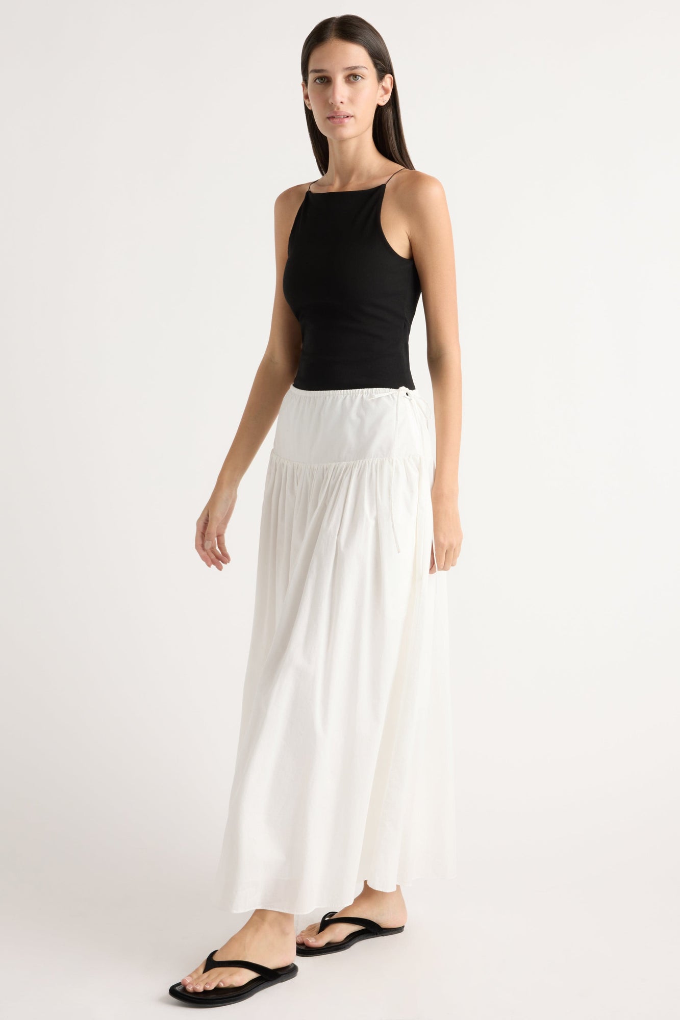 Karolina | Bao Organic Cotton Drop-Waist Skirt in Size Extra Small