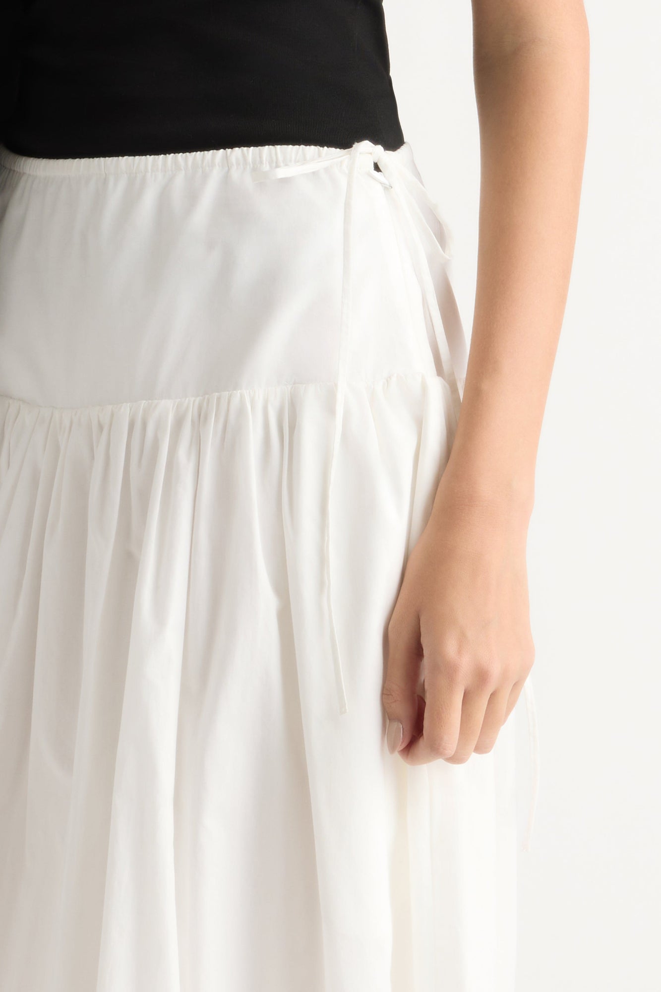 Karolina | Bao Organic Cotton Drop-Waist Skirt in Size Extra Small
