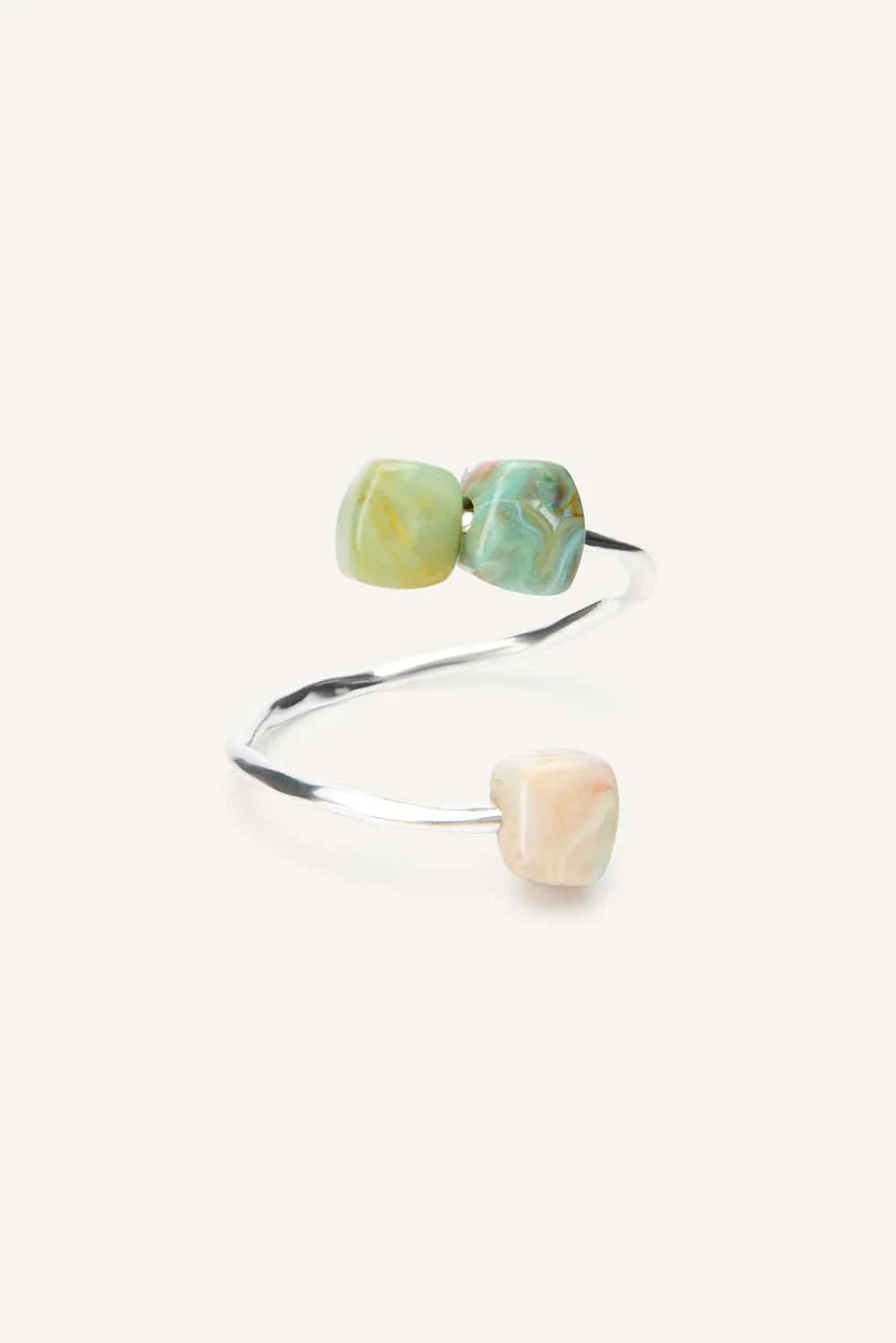 Pensiero Bracelet | Jadeite Silver