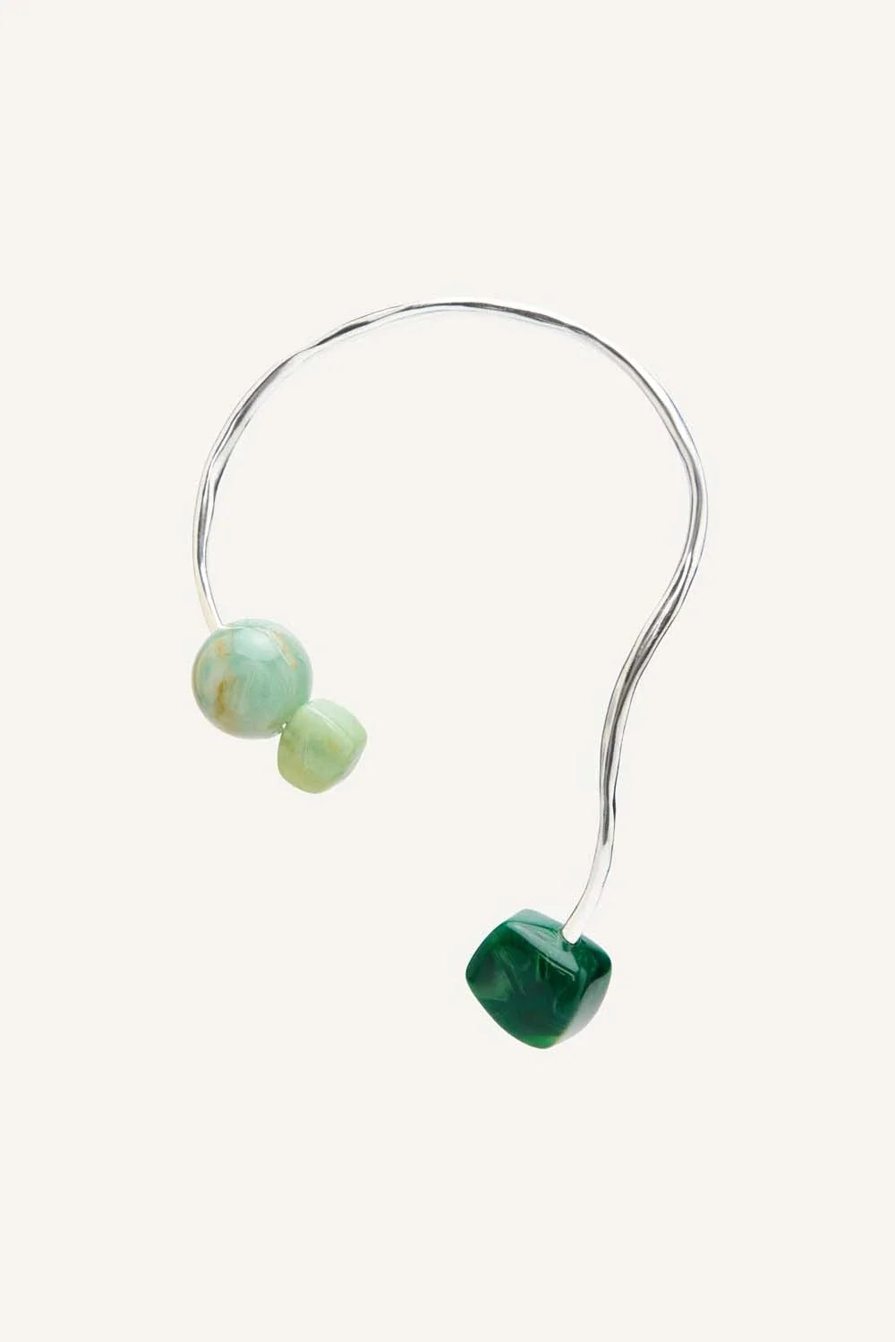 Pensiero Necklace | Jadeite Silver
