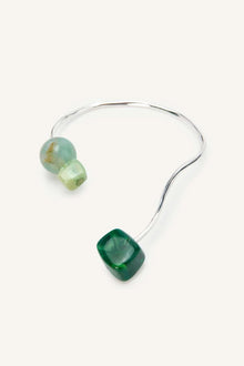 Pensiero Necklace | Jadeite Silver