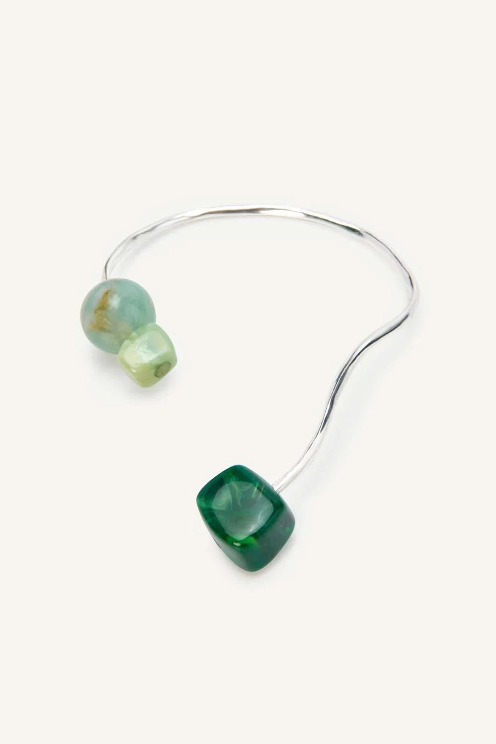 Pensiero Necklace | Jadeite Silver