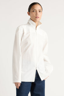 Charlotte | Baylor Cotton Back-Detail Tunic Blouse in Size Small 