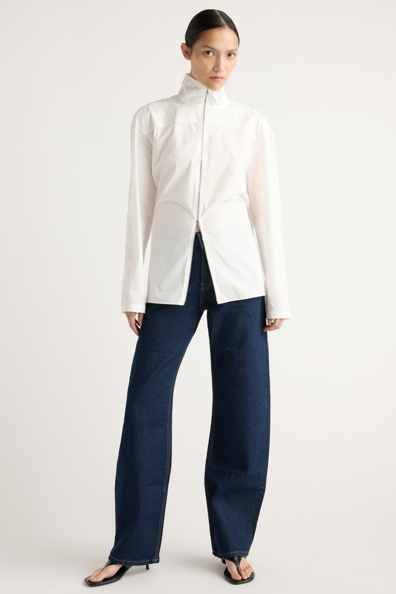 Charlotte | Baylor Cotton Back-Detail Tunic Blouse in Size Small 