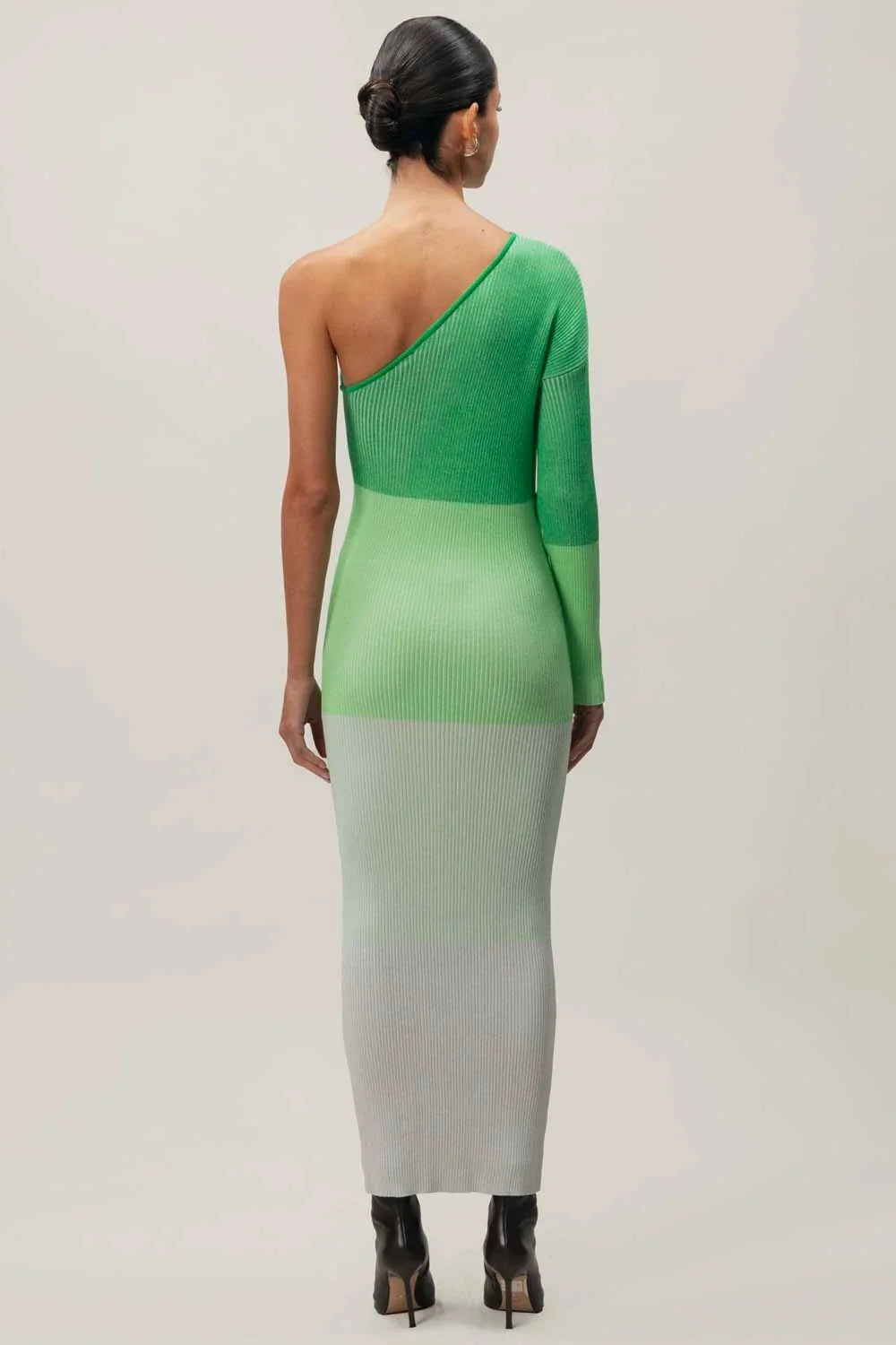 Leaves Maxi Dress | Pistachio Cream