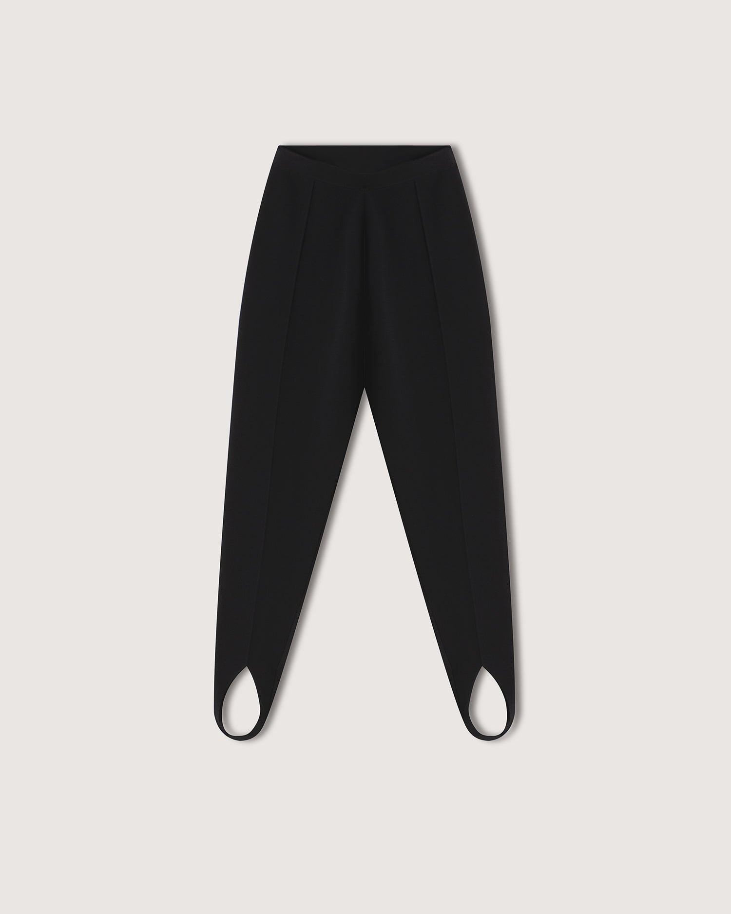 Lia Knitted Stirrup Pants | Black