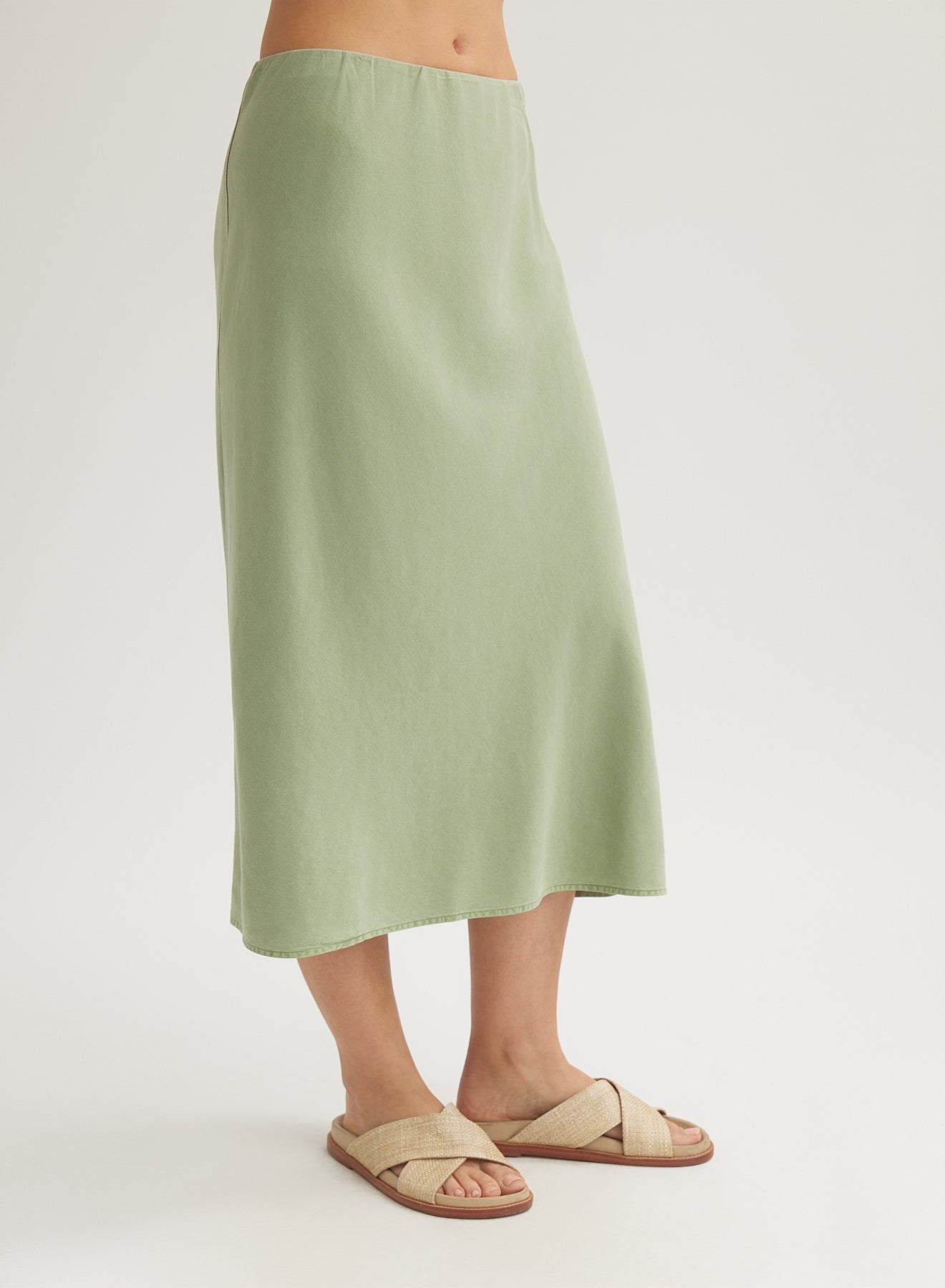 Bias Midi Skirt | Olive Grove