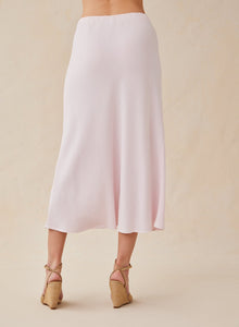 Bias Midi Skirt | Petal Pink