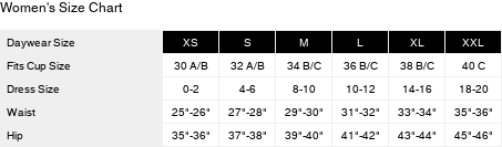 Product size guide